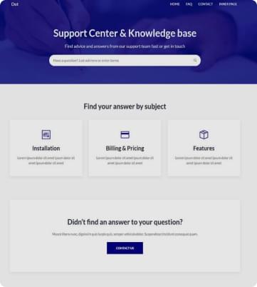 Support Center Website